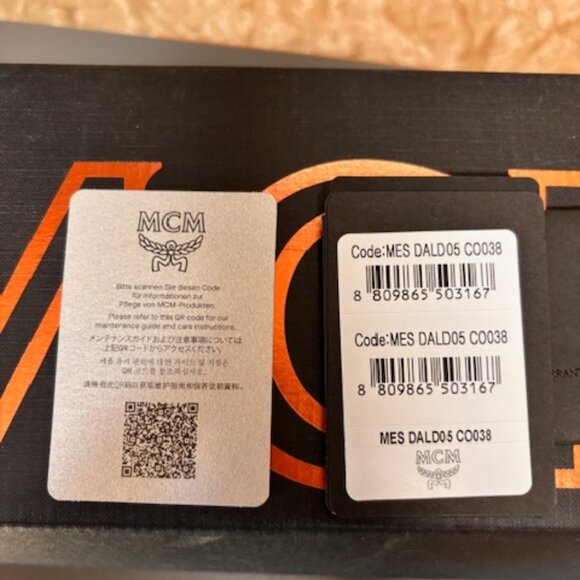 MCM Cognac Travis Leather Chain Flat Slide Sandals size 8 - Picture 9 of 9